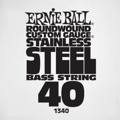 ERNIE BALL .040 STAINLESS STEEL ELECTRIC BASS STRING SINGLE
