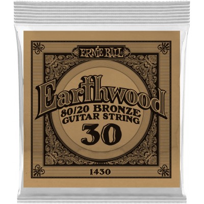 ERNIE BALL .030 EARTHWOOD 80/20 BRONZE ACOUSTIC GUITAR STRINGS