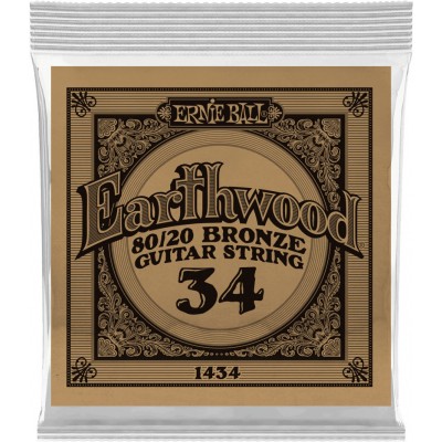 .034 EARTHWOOD 80/20 BRONZE ACOUSTIC GUITAR STRINGS