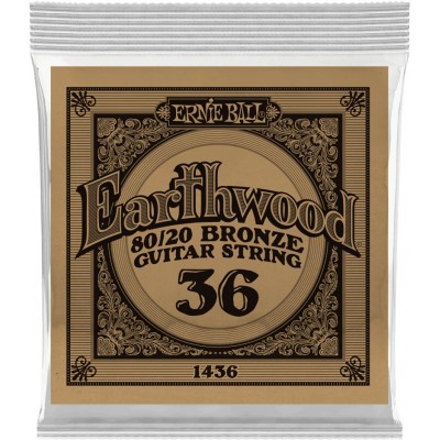 .036 EARTHWOOD 80/20 BRONZE ACOUSTIC GUITAR STRINGS