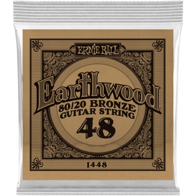 ERNIE BALL .048 EARTHWOOD 80/20 BRONZE ACOUSTIC GUITAR STRINGS