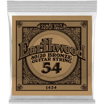 ERNIE BALL .054 EARTHWOOD 80/20 BRONZE ACOUSTIC GUITAR STRINGS