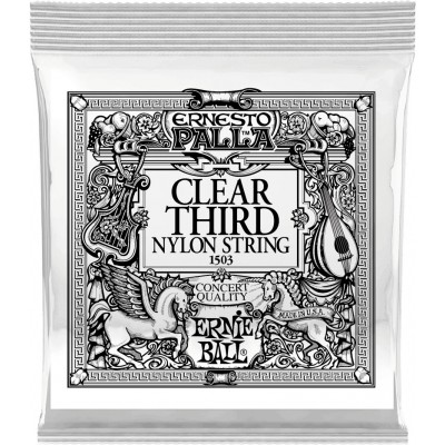 ERNIE BALL CLEAR 3RD ERNESTO PALLA NYLON CLASSICAL GUITAR STRINGS