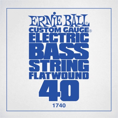 .040 FLATWOUND ELECTRIC BASS STRING SINGLE