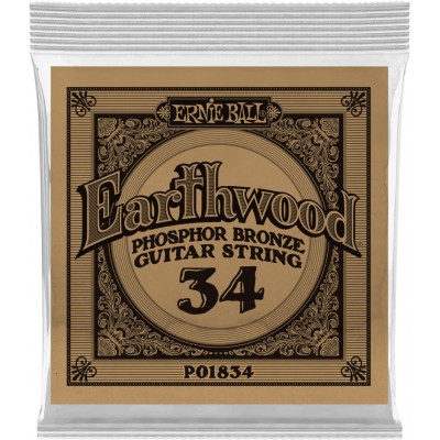 .034 EARTHWOOD PHOSPHOR BRONZE ACOUSTIC GUITAR STRINGS