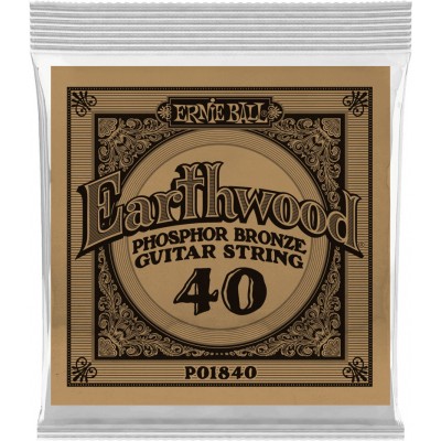 ERNIE BALL .040 EARTHWOOD PHOSPHOR BRONZE ACOUSTIC GUITAR STRINGS