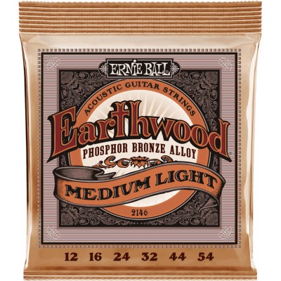 ERNIE BALL 2146 HEARTHWOOD MEDIUM LIGHT 12-54