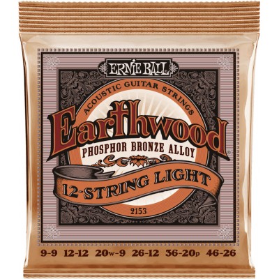 ERNIE BALL 2153 EARTHWOOD LIGHT 12C 9-46