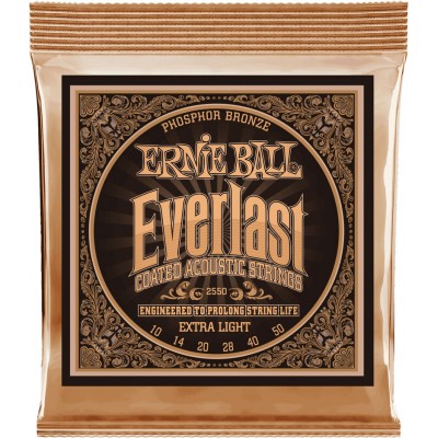 Ernie Ball Ep02550 Everlast 10-50 Xlight Phosphor Bronze Noel