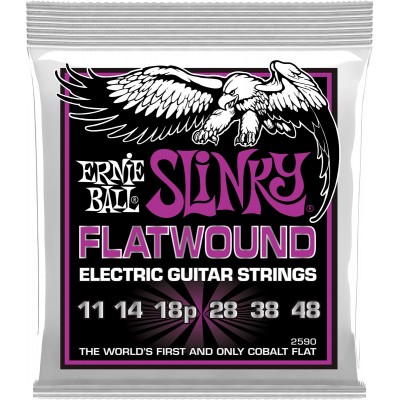 ERNIE BALL 2590 FLATWOUND POWER SLINKY FLATWOUND 11 - 48