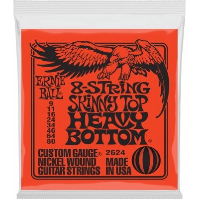 ERNIE BALL 2624 SKINNY TOP HEAVY BOTTOM 8C 9-80