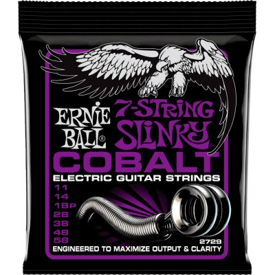 ERNIE BALL 2729 COBALT POWER SLINKY 7C 11-58