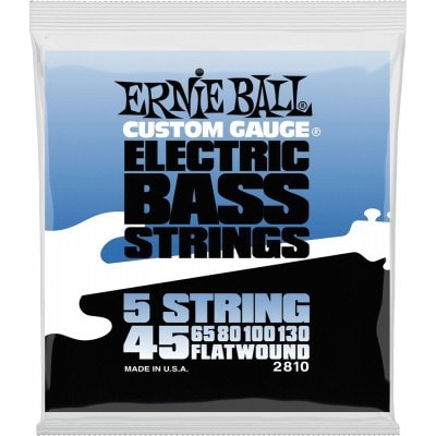 ERNIE BALL 2810 CUSTOM GAUGE 5 STRING FLATWOUND 45-130