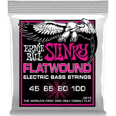 ERNIE BALL 2814 FLATWOUND SUPER SLINKY 45-100