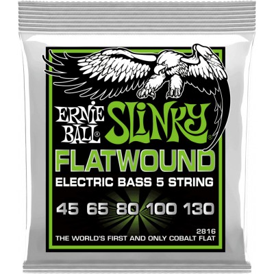 Ernie Ball Slinky Flatwound /5 Cordes 45-130