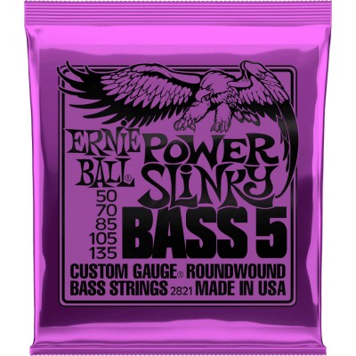 Ernie Ball Power Slinky Bass 5 Cordes 50-135 2821