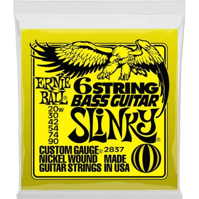 ERNIE BALL 2837 CUSTOM GAUGE NICKEL WOUND SLINKY 6C 20W-90