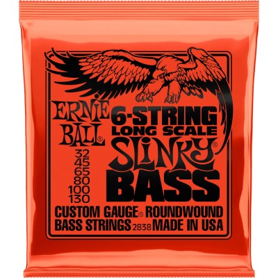 2838 CUSTOM GAUGE ROUNDWOUND SLINKY LONG SCALE 6C 32-130