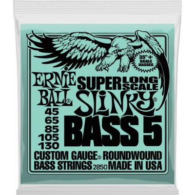 Ernie Ball Super Long Scale Slinky Bass 5 Cordes 40-130 2850