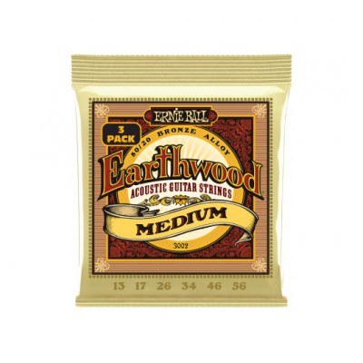 3002 Earthwood 80/20 Bronze Medium 13-56 Pack de 3