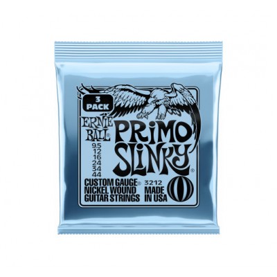 ERNIE BALL 3212 PRIMO SLINKY 9,5-44 PACK DE 3