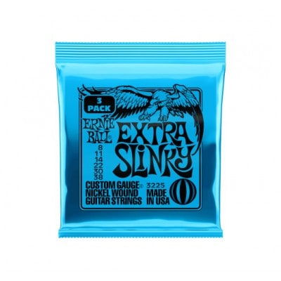 ERNIE BALL 3225 EXTRA SLINKY 8-38 PACK DE 3