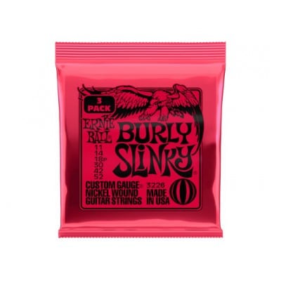 ERNIE BALL 3226 BURLY SLINKY 11-52 PACK DE 3