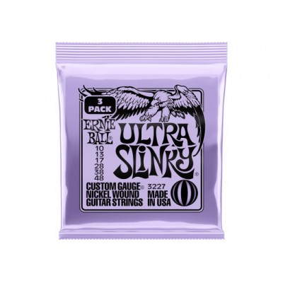 ERNIE BALL 3227 ULTRA SLINKY 10-48 PACK DE 3