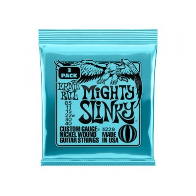 ERNIE BALL 3228 MIGHTHY SLINKY 8,5-40 PACK DE 3