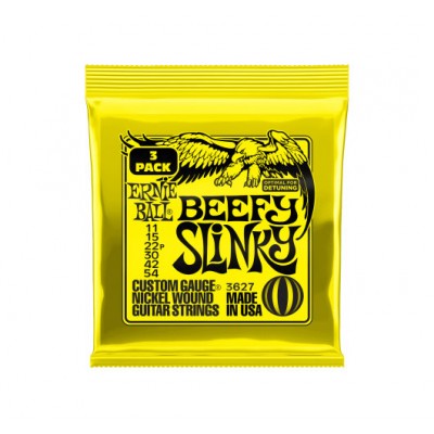 ERNIE BALL 3627 BEEFY SLINKY 11-54 PACK DE 3