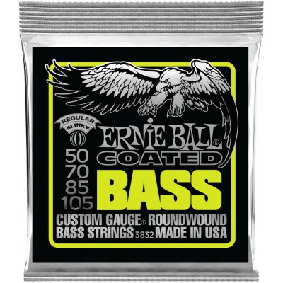 ERNIE BALL 3832 COATED BASS REGULAR SLINKY 50-105