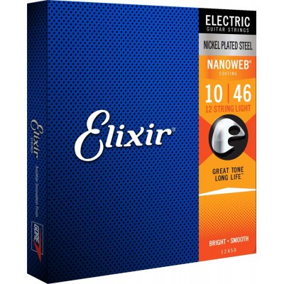 ELIXIR NANOWEB ELECTRIC STRINGS SET LIGHT /12C