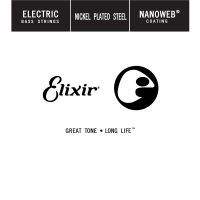 ELIXIR NANOWEB NICKEL ELECTRIC BASS CORDS NANOWEB NICKEL SINGLE UNIT REFILL FILE 135