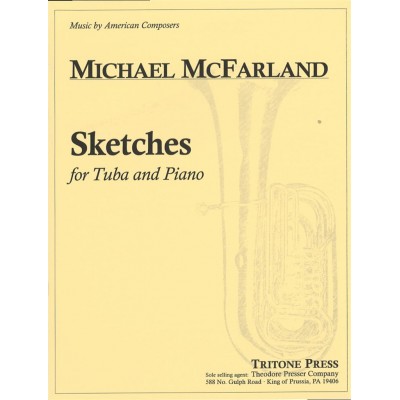 THEODORE PRESSER COMPANY Mcfarland Michael - Sketches For Tuba & Piano