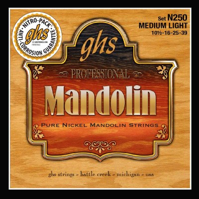 MANDOLINE PURE NICKEL MEDIUM LIGHT 10,5-16-25-39