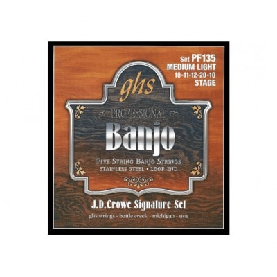 BANJO STAINLESS STEEL JD CROWE STAGE !10-11-12-20-10