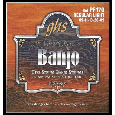 BANJO STAINLESS STEEL REGULAR LIGHT 09-11-13-20-09