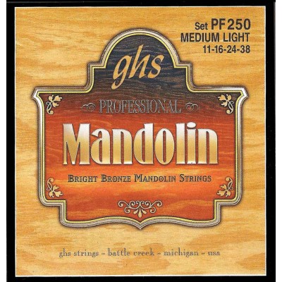 MANDOLINE BRIGHT BRONZE MEDIUM LIGHT 11-16-24-38