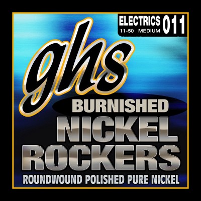GHS BNR-XL BURNISHED NICKEL ROCKERS EXTRA LIGHT 09-42