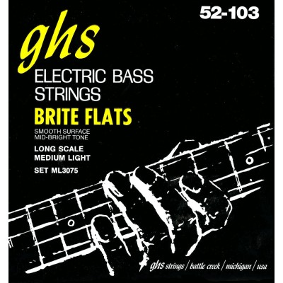 CORDES BASSES BRITE FLATS JEUX JEU LONG SCALE MEDIUM LIGHT