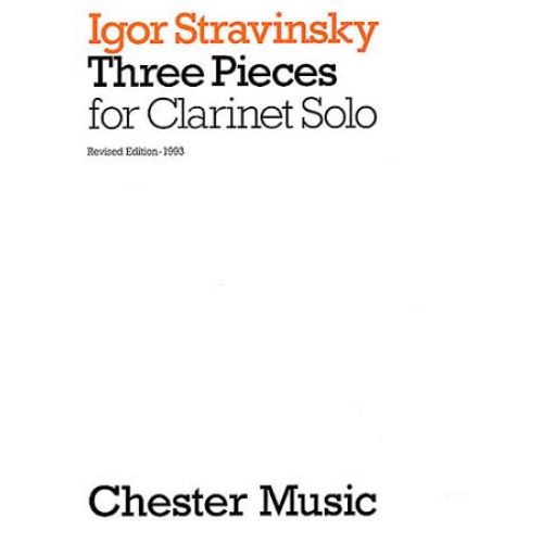 STRAVINSKY - THREE PIECES - CLARINET SOLO