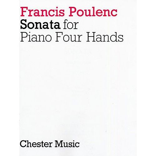 FRANCIS POULENC - SONATA FOR PIANO - PIANO DUET