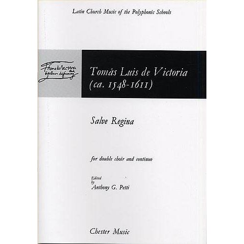 CHESTER MUSIC PARTITIONS CHANT - VICTORIA SALVE REGINA