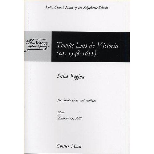 CHESTER MUSIC Partitions Chant - Victoria Salve Regina