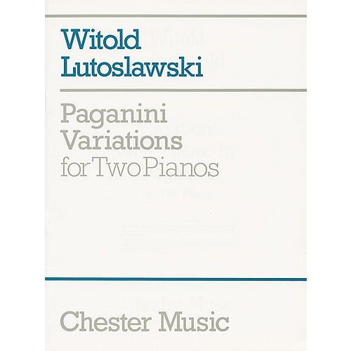 LUTOSLAWSKI - PAGANINI VARIATIONS FOR TWO PIANOS