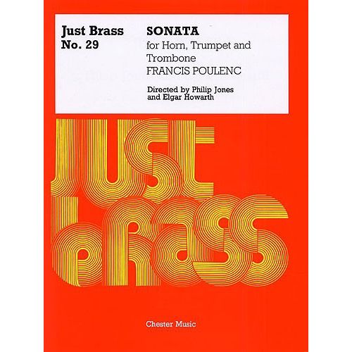 CHESTER MUSIC POULENC - SONATA FOR HORN, TRUMPET AND TROMBONE - HORN