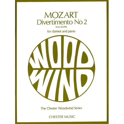 DOBREE GEORGINA - DIVERTIMENTO NO 2, FROM K439B FOR CLARINET AND PIANO - CLARINET