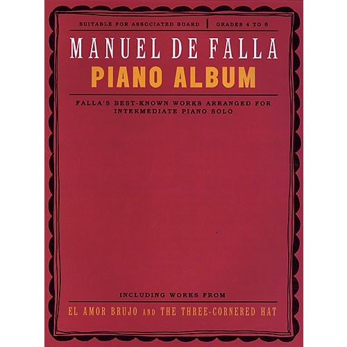 DE FALLA MANUEL - PIANO ALBUM - PIANO SOLO