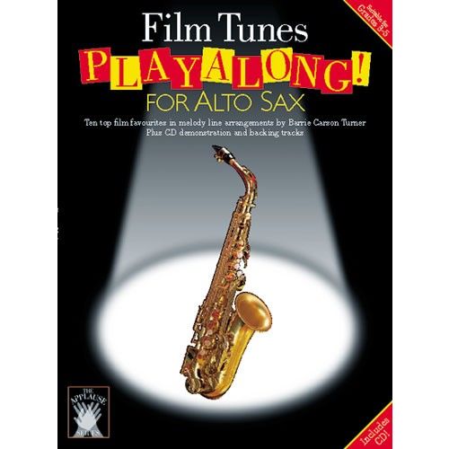 APPLAUSE FILM TUNES PLAYALONG FOR + CD - ALTO SAXOPHONE