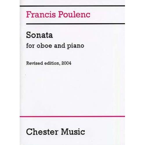 CHESTER MUSIC POULENC FRANCIS - SONATA - HAUTBOIS, PIANO